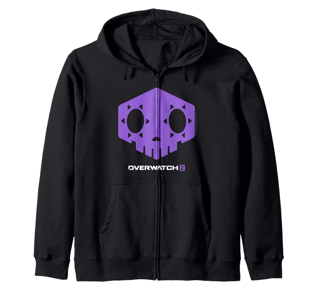 Amazon | Overwatch 2 Sombra Icon Logo ジップパーカー